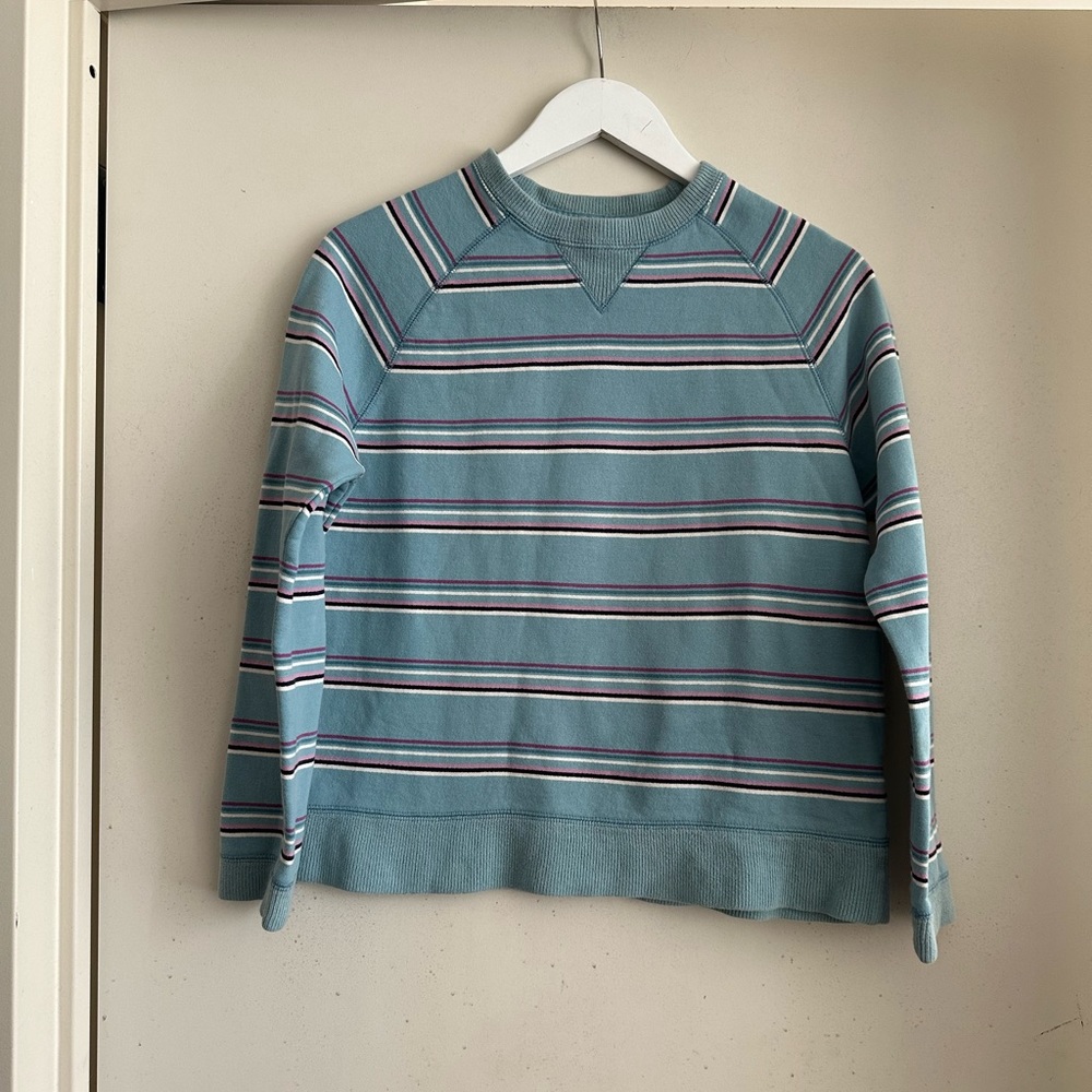 Pacer Vintage Striped Blue Women's Sweatshirt